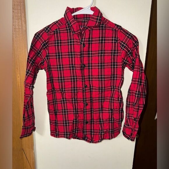 Children’s place plaid button down boys size 7/8 - Picture 1 of 3